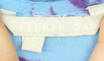 Pebble Bay Women’s Multicoloured Tie-Dye Tunic Top S Sleeveless V-Neck
