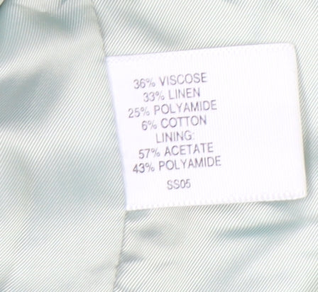 Minosa Petite Women’s Green Bouclé Suit Jacket Size 10 Workwear