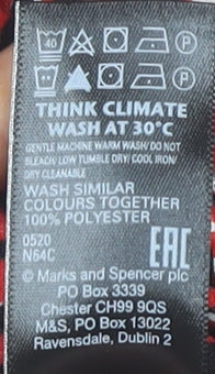 Marks & Spencer Women’s Red Floral Shift Dress Size 6