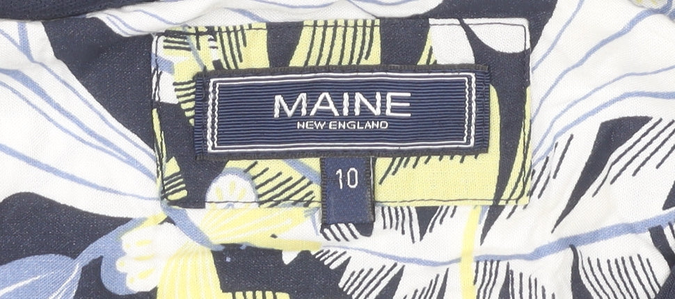 Maine New England Womens Multicoloured Floral Blouse Size 10
