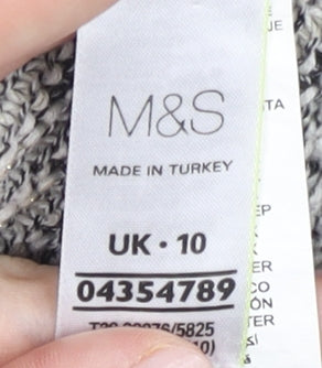 Marks & Spencer Women’s Grey Cardigan UK 10 Regular Knit