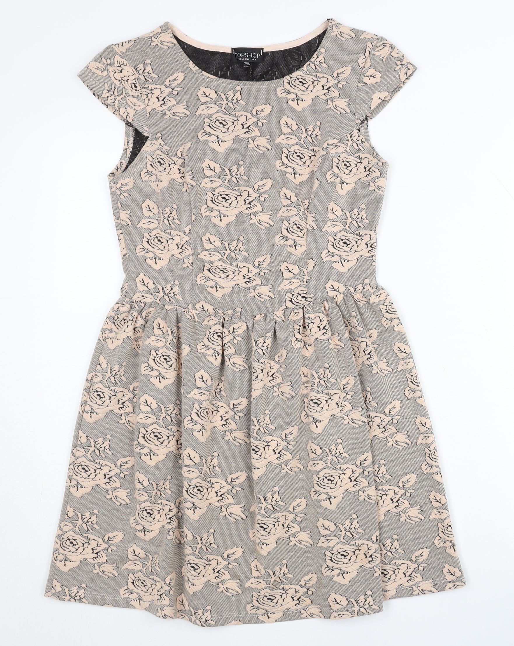 topshop floral skater dress TOPSHOP Rose Skater Dress