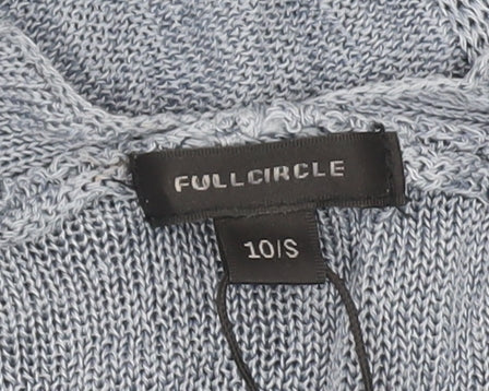 Full Circle Women’s Blue Sleeveless Viscose Knit Blouse Size 10