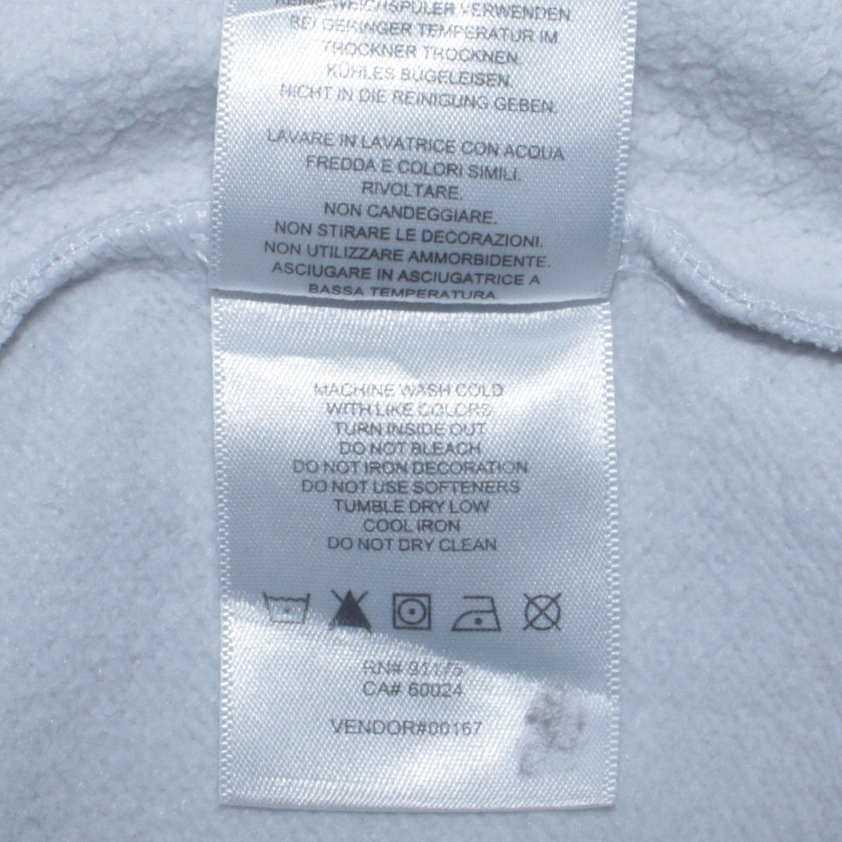Fila Mens XS Grey White Black Pullover Sweatshirt Logo Crew Neck