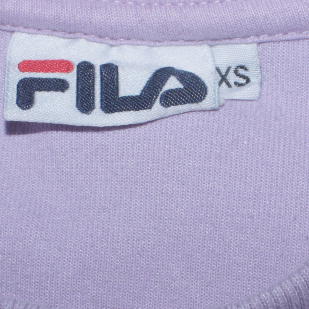 Fila Mens Purple Logo Sweatshirt XS Crew Neck Pullover Retro Sportswear