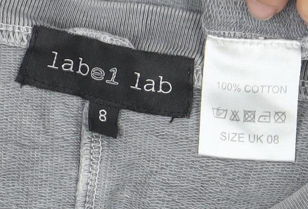 Label Lab Women’s Grey Size 8 Studded T-Shirt Dress Short Sleeve