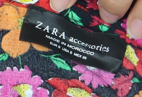 Zara Women’s Multicoloured Floral Wrap Dress Size 8 V-Neck Ruffle