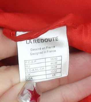 La Redoute Womens Red Size 10 Trench Coat Mid-Length Polyester