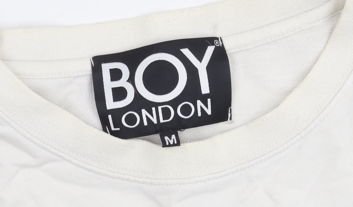 BOY London Men's Multicoloured Logo Sweatshirt M Pullover
