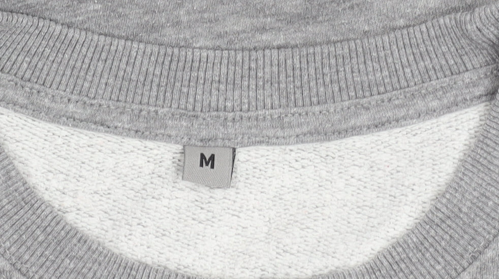 Continental Men’s Grey M Pullover Sweatshirt Logo Crew Neck
