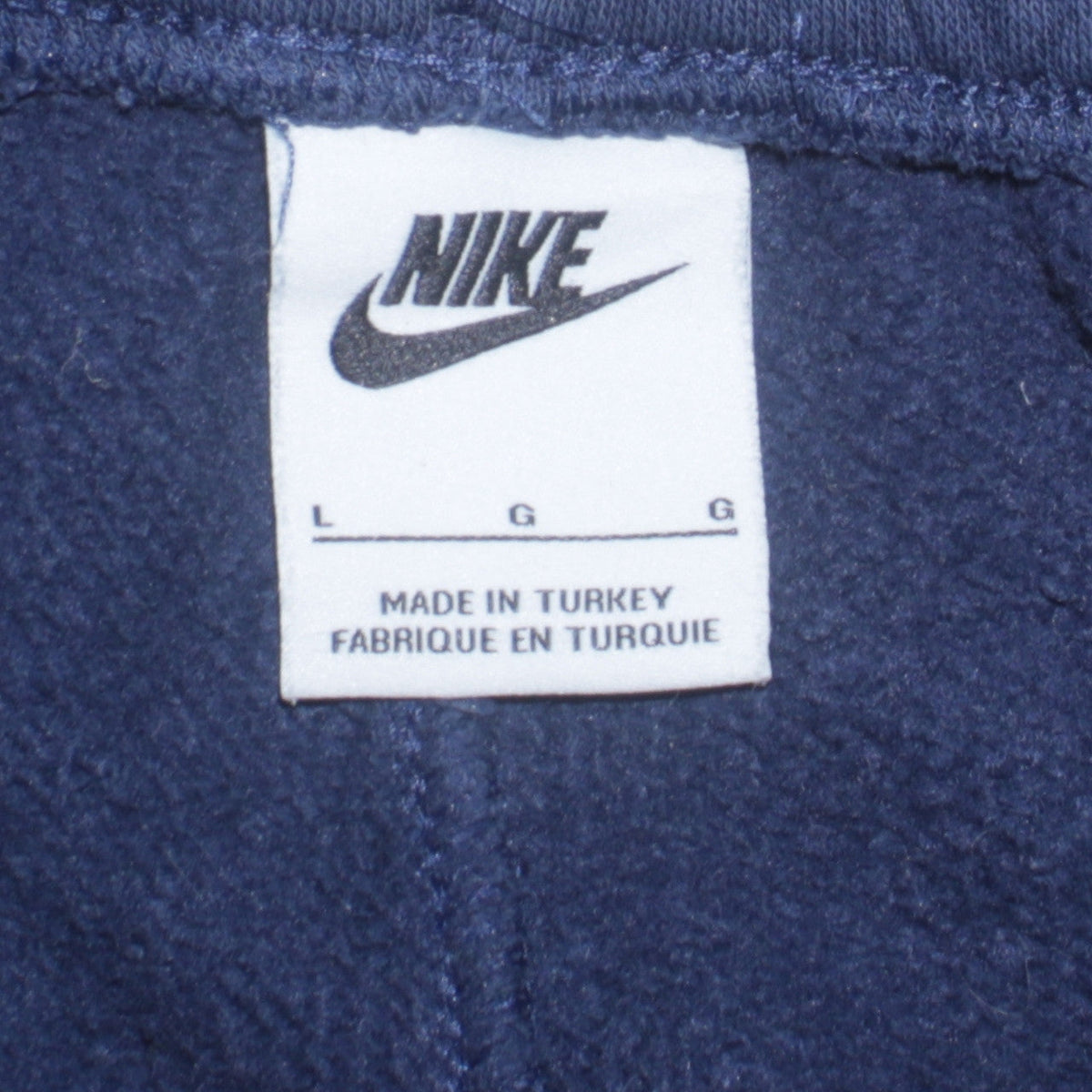 Nike Men’s Blue Cargo Joggers L Cotton Blend Tapered Casual