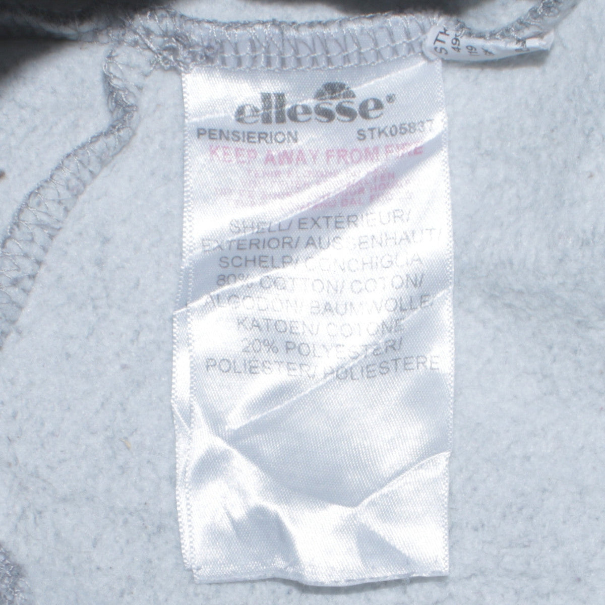 Ellesse Womens Grey Jogger Sweatpants Size 8 Cotton Blend