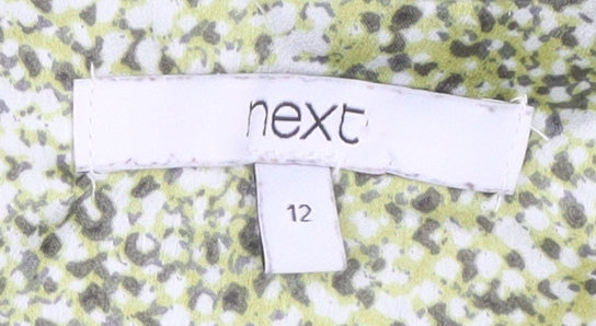 Next Womens Multicoloured Blouse UK 12 Long Sleeve Tunic Top