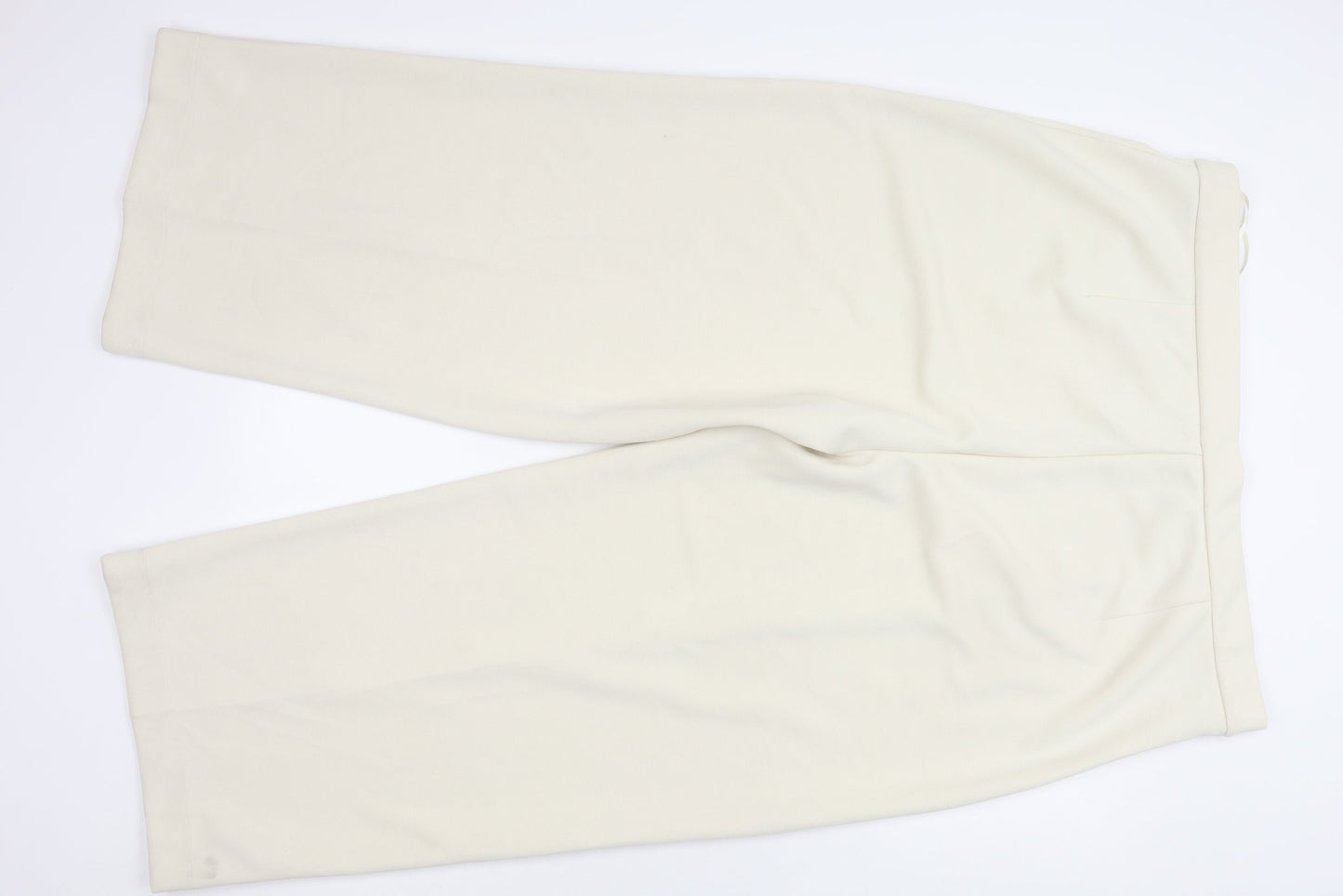 Marks and Spencer Womens Ivory Size 24 Straight Leg Trousers