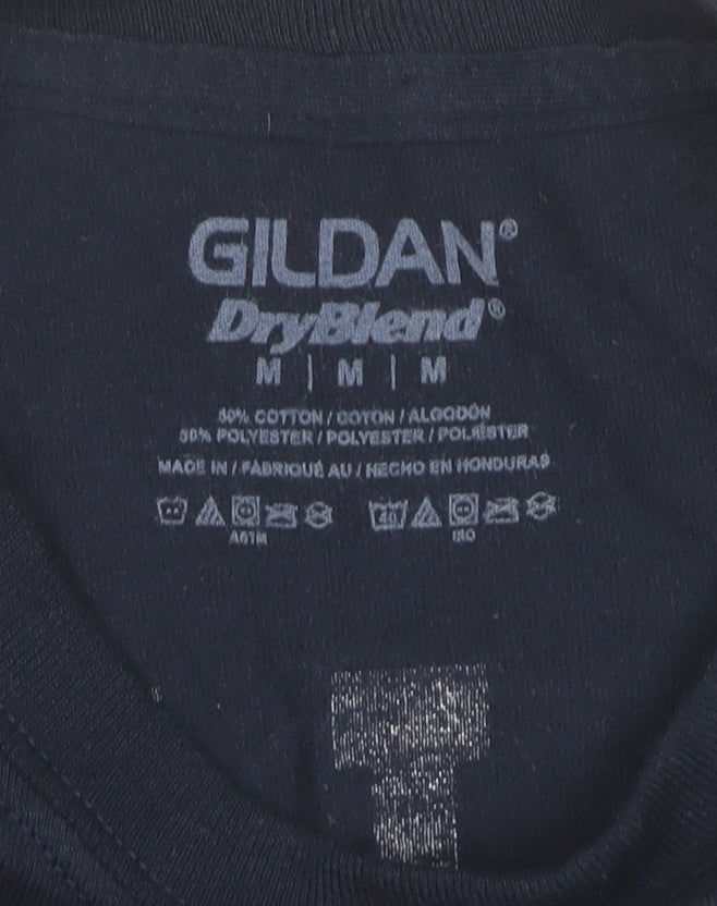 Gildan Men’s Blue Long Sleeve Championship Challenge T-Shirt Size M
