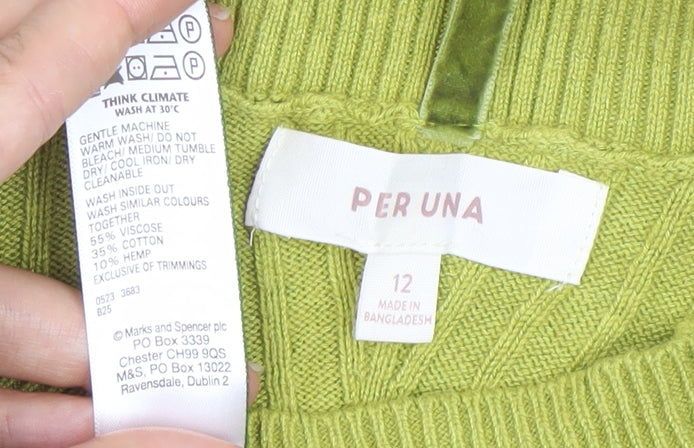 Marks & Spencer Women’s Green Size 12 Pullover Jumper