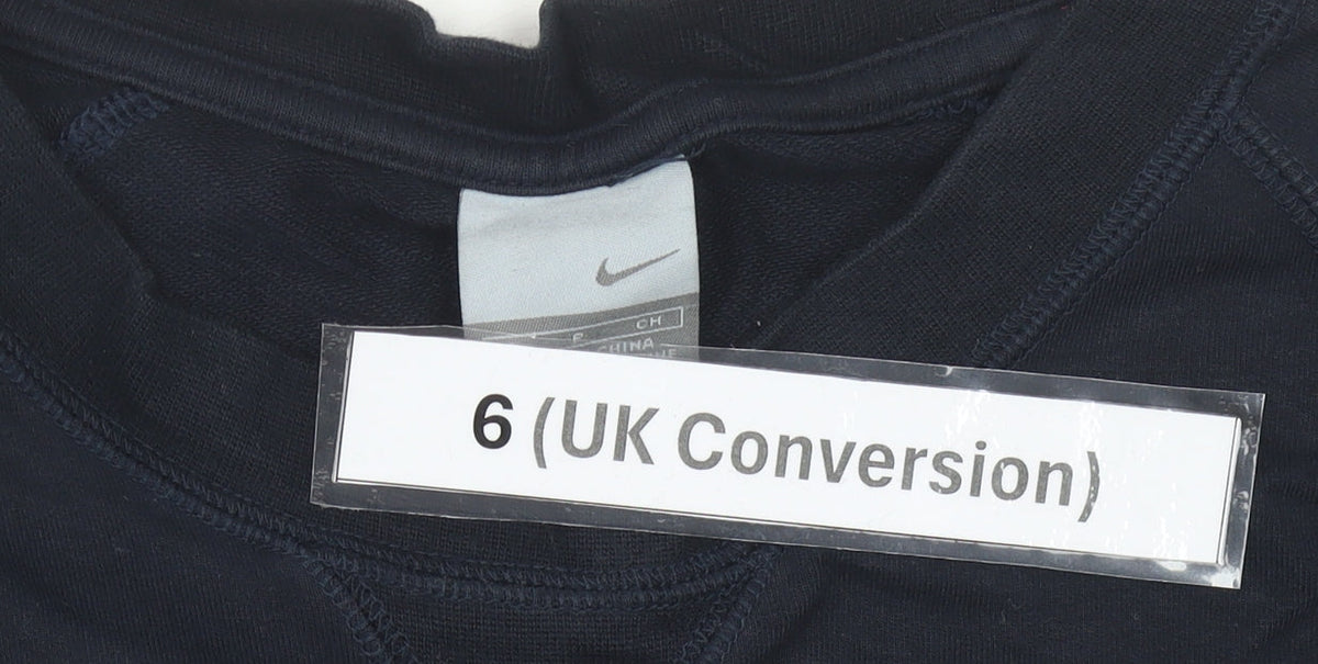 Nike Women’s Blue Long Sleeve Jersey Crew Neck Sports Top Size 6
