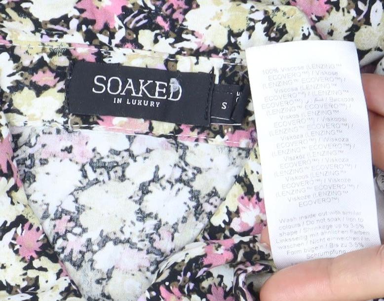 Soaked in Luxury Womens Multicoloured Floral Shift Dress S
