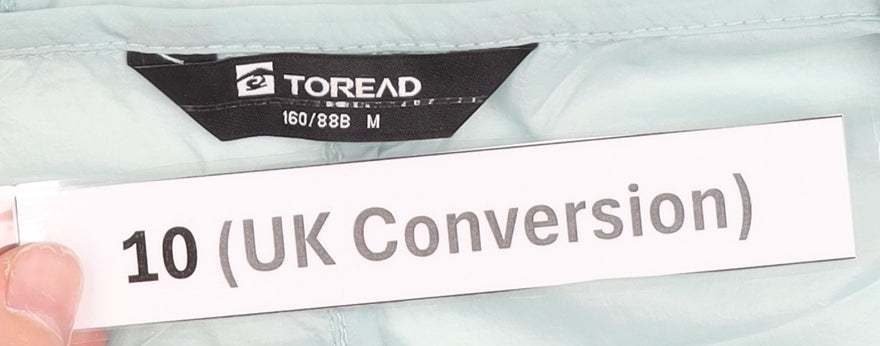 Toread Women’s Green Hooded Rain Coat Jacket Size 10 UK Lightweight