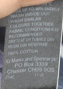 Marks & Spencer Womens Multicoloured Striped Cotton Jumper UK16