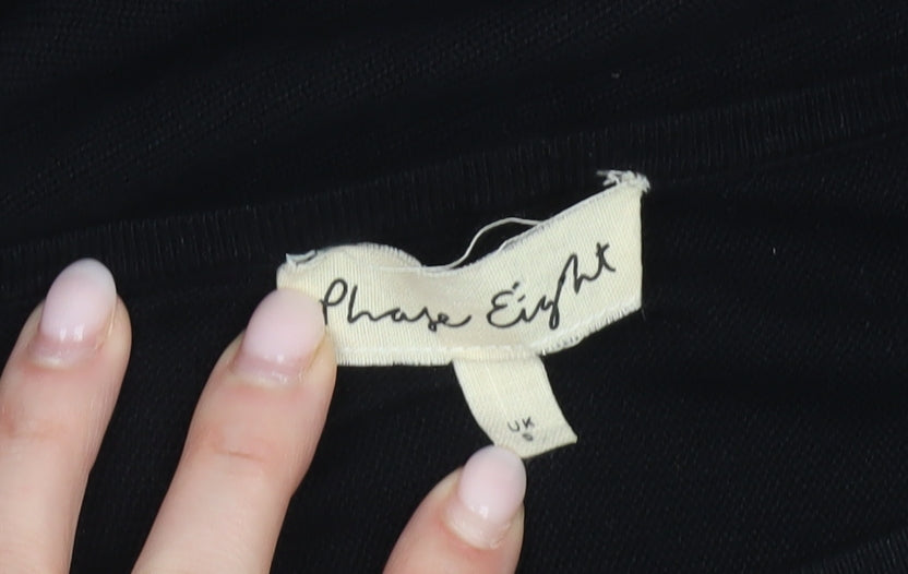 Phase Eight Women’s Black Beaded Pullover Jumper UK 8