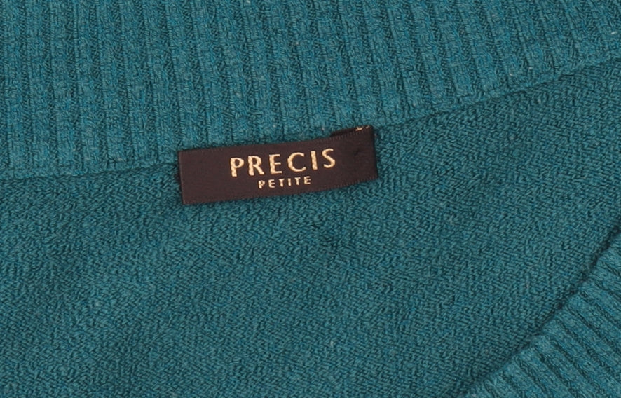 Precis Petite Women's Green XL Scoop Neck Pullover Jumper