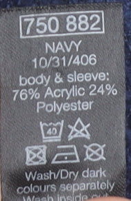 M&Co Womens Navy Grey Striped Jumper Dress Size 14 Roll Neck