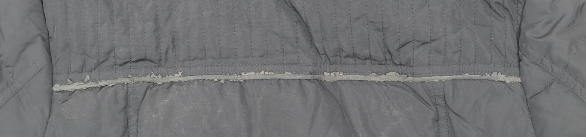 Maine New England Womens Black Size 12 Mid-Length Puffer Coat