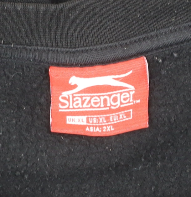Slazenger Men’s Black XL Pullover Sweatshirt Crew Neck Fleece
