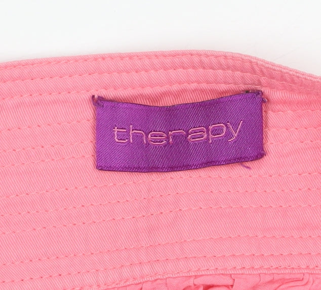 Therapy Womens Pink Cotton A-Line Short Skirt Size 8
