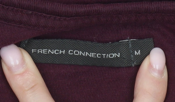 French Connection Men's Red Medium Crew Neck Cotton T-Shirt