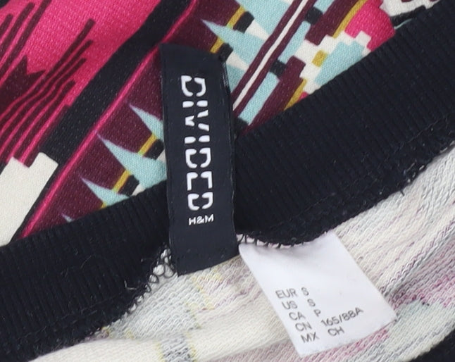 H&M Divided Womens Multicoloured Aztec Sweatshirt Size S Cotton