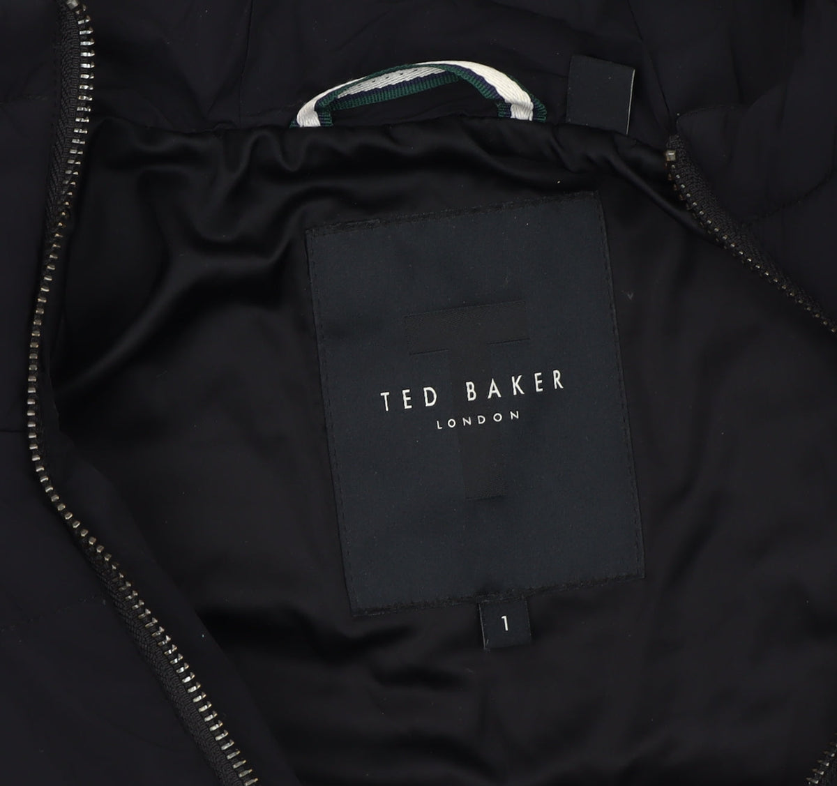 Ted Baker Womens Black Size 8 Puffer Jacket Hooded Winter Coat