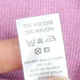 Spirit Women’s Pink Off Shoulder Knit Top Size 14 Long Sleeve