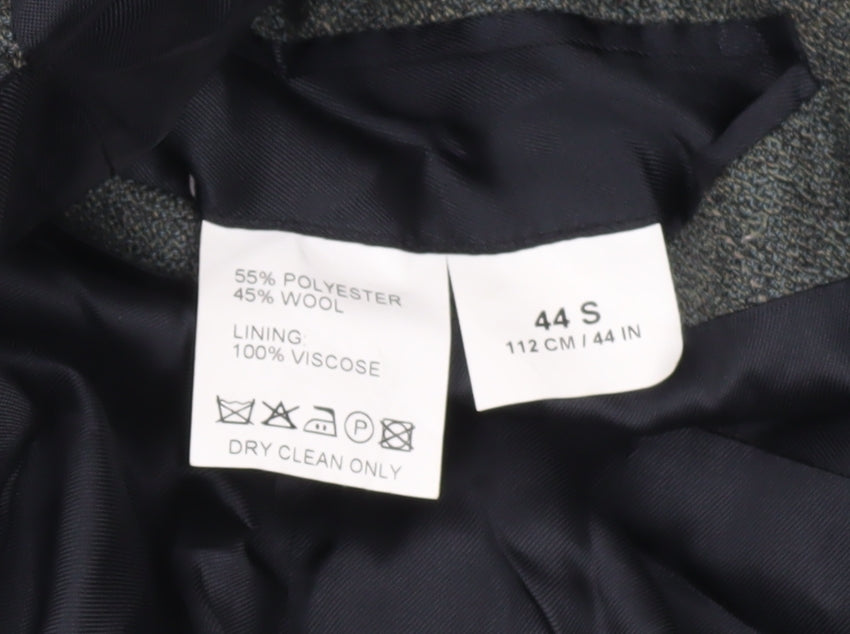 Skopes Mens Grey Striped Wool Blend Blazer Jacket 44S