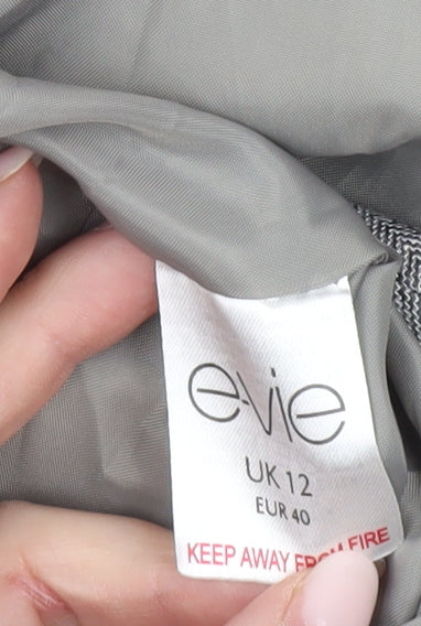 Evie Women’s Grey Belted Blazer Jacket UK 12 Workwear