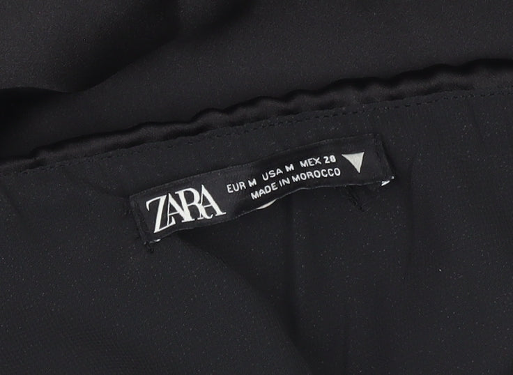 Zara Women Black Size 12 Strapless Asymmetric Hi-Low Party Dress
