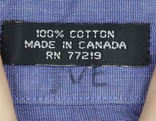 Joseph & Feiss Men’s Blue 18/46cm Point Collar Cotton Dress Shirt