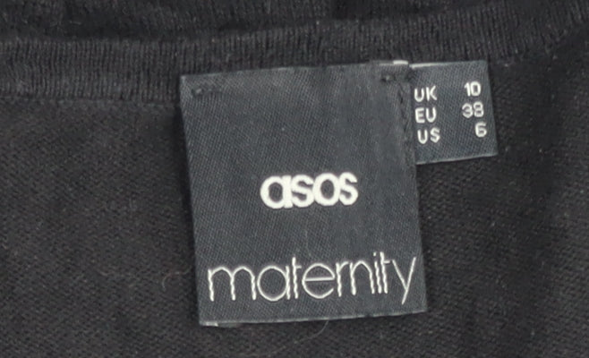 Additional view of ASOS Maternity Women's Black Knee Length A-Line Dress, size 10