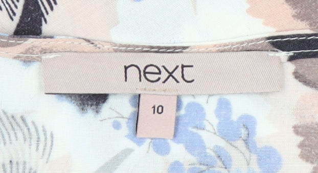 Next Womens Multicoloured Floral Kimono Blouse Size 10 Viscose