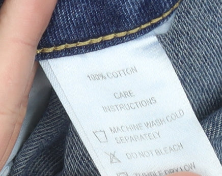 Motel Rocks Womens Blue XS Straight Leg 100% Cotton Jeans