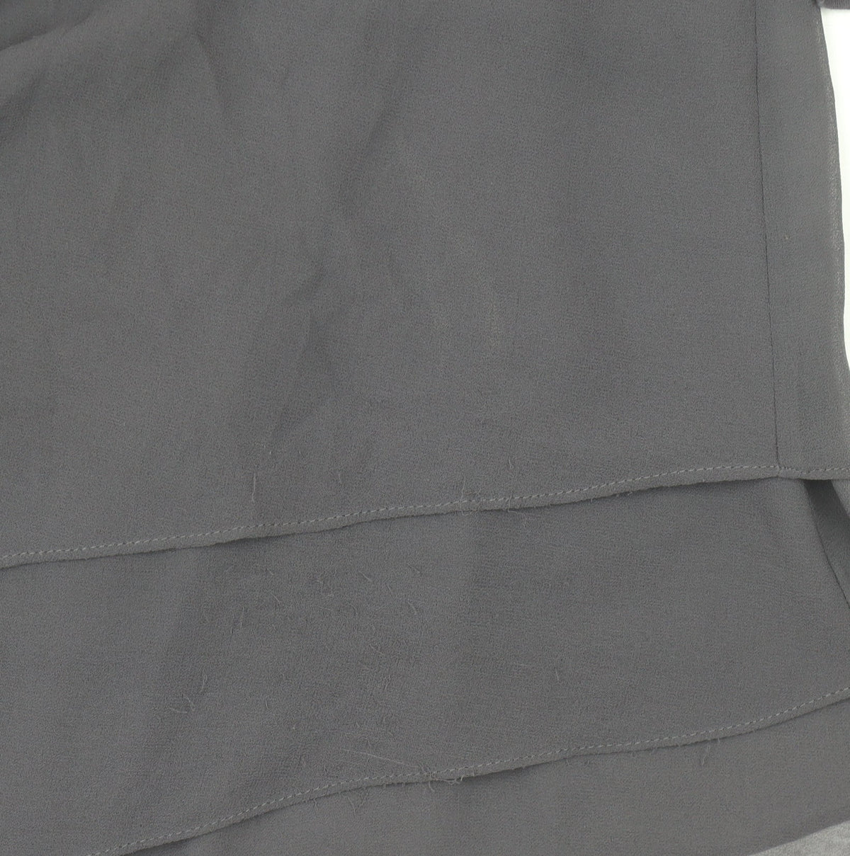 Phase Eight Womens Grey Size 12 Tunic Blouse V-Neck 3/4 Sleeve