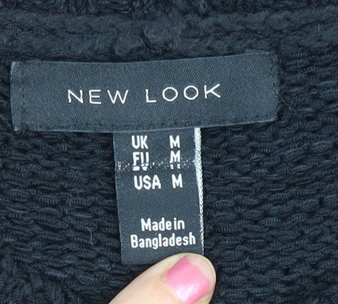 New Look Women’s Black Medium Pullover Jumper Crew Neck Knit