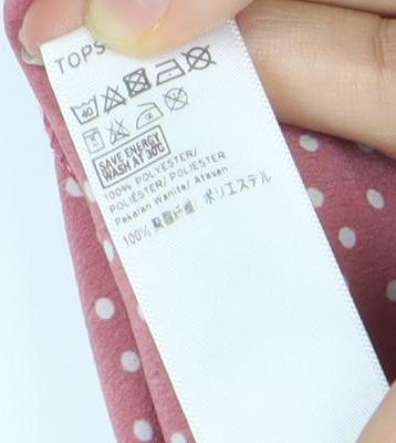 Topshop Women’s Pink Polka Dot Wrap Blouse Size 8 Kimono Sleeve