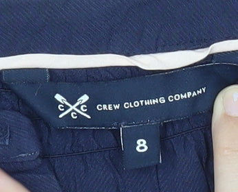 Crew Clothing Women’s Blue Size 8 Cotton Blouse Long Sleeve