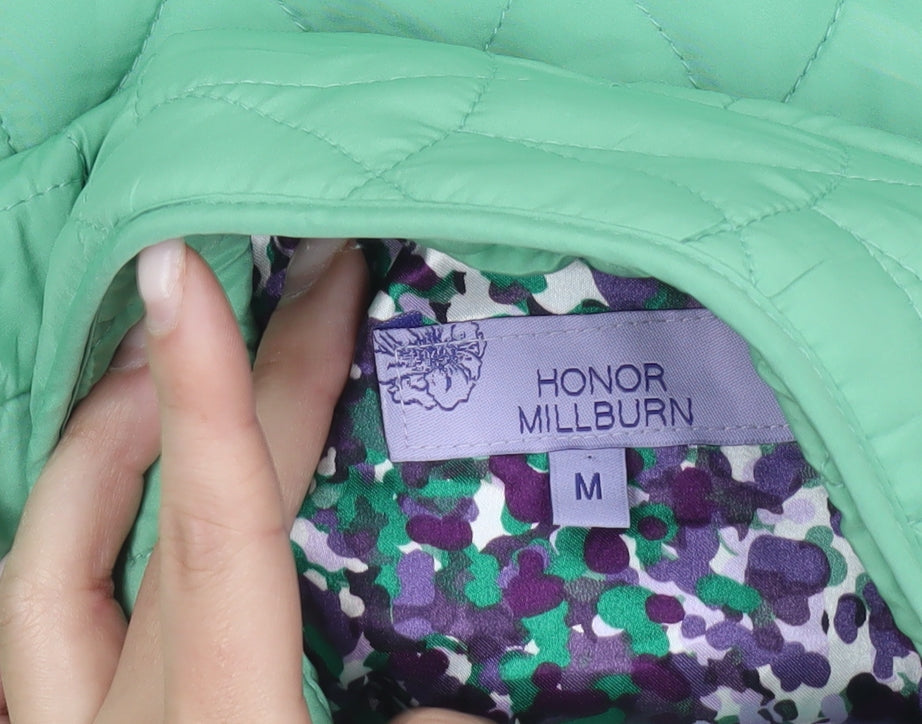 Honor Millburn Women’s Green Quilted Sleeveless Waistcoat M