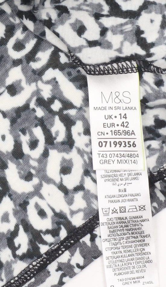 Marks & Spencer Womens Multicoloured Floral Blouse UK 14