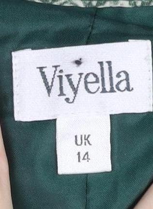 Viyella Women’s Green Size 14 A-Line Knee Length Lined Skirt
