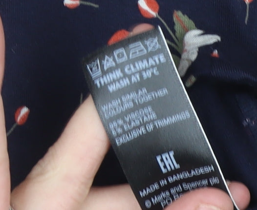 Marks & Spencer Women’s Multicolour Floral Shift Dress Size 12