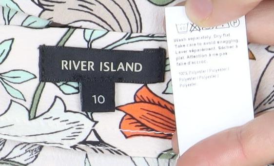River Island Women’s Multicoloured Floral Pencil Skirt Size 10